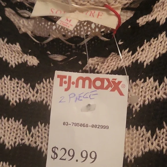 Solitaire Black and Tan Maxi Skirt - Picture 4 of 6